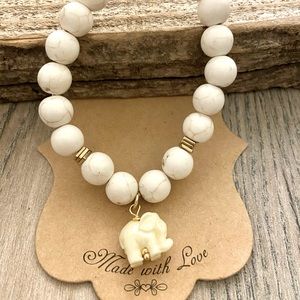COPY - White elephant bracelet